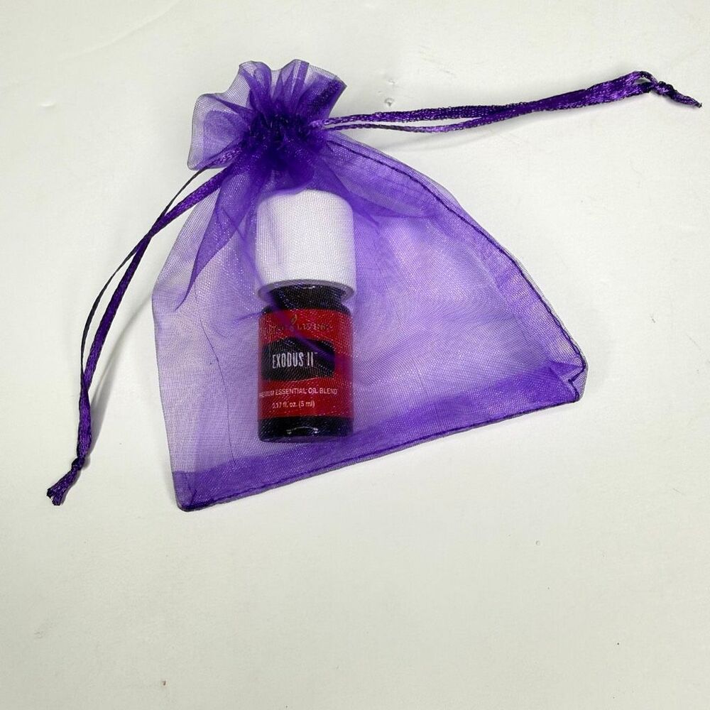 Young Living Exodus II Essential Oil 5ml + Gift Bag Bundle Rare Oil NWT